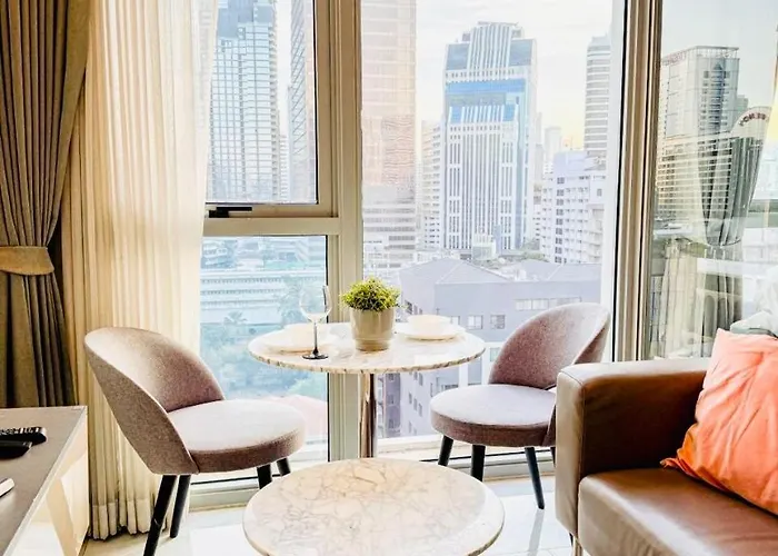 Apartamento Stylish Luxury 1 Bedroom, Hyde Sukhumvit 11, Near Bts Nana & Asok *